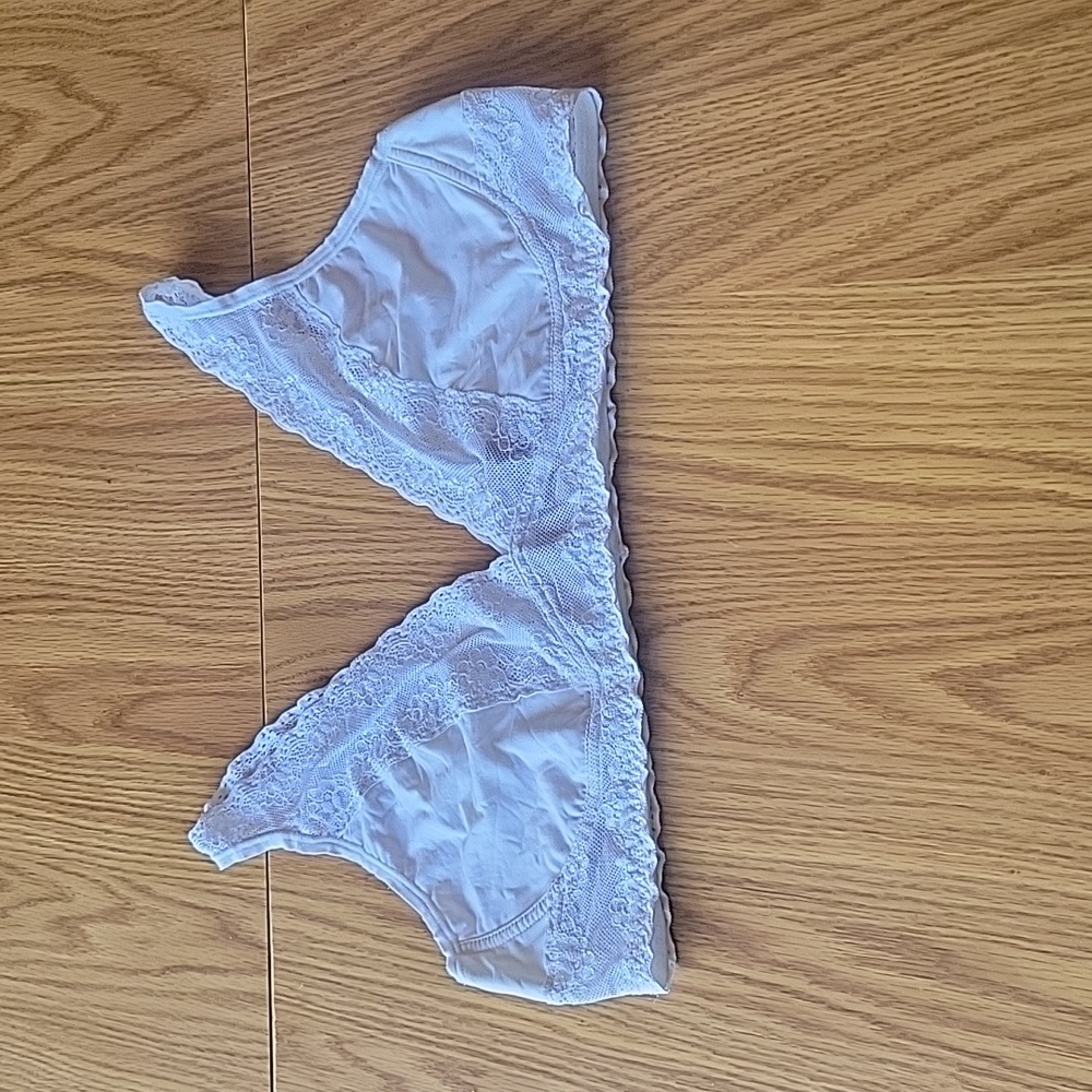NATORI  bralette lace white size large